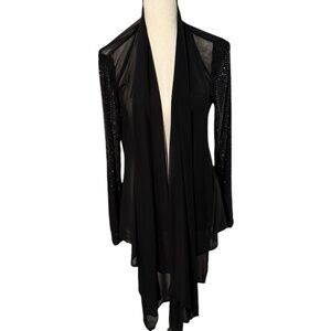 Joseph Ribkoff Coverup Black with Embellished Arms - size 6